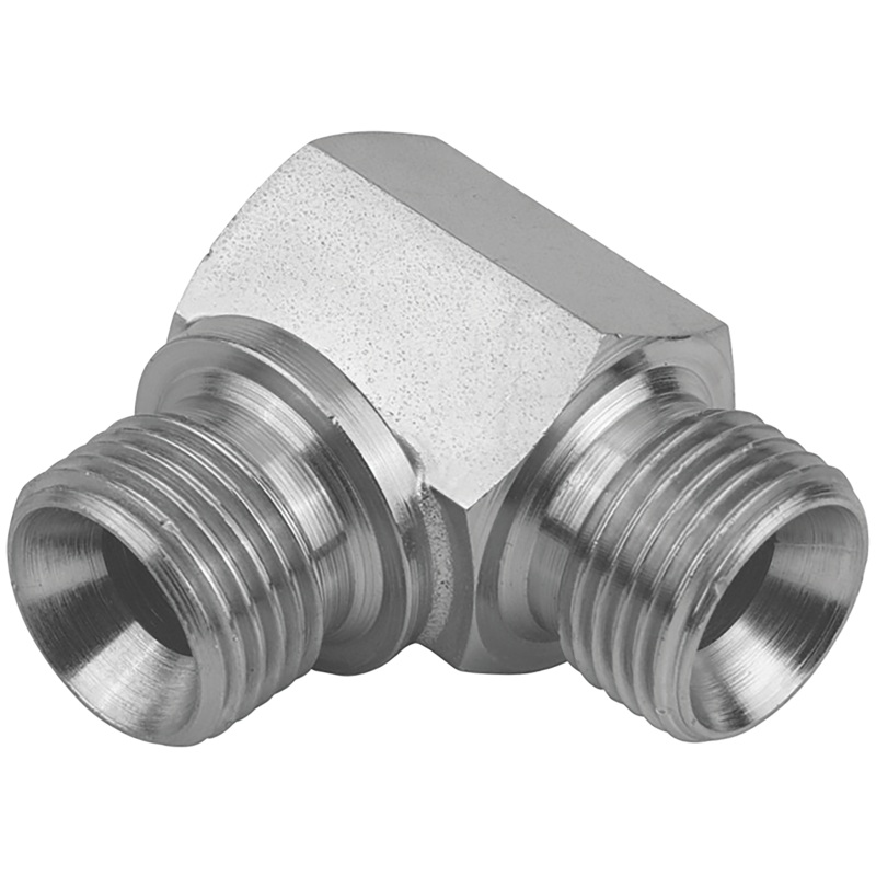 BSP Male x BSP Male 90 Degree Compact Elbow Hexagonal Body Brazed For Bonded Seal