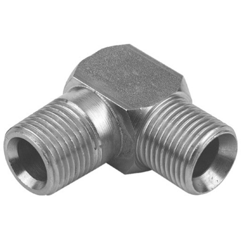 BSP Male x BSPT Male 90 Degree Compact Elbow Square Body