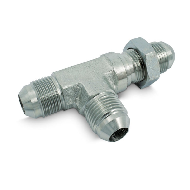 JIC Male x JIC Male Bulkhead C/W Locknut x JIC Male Tee Forged Adaptors