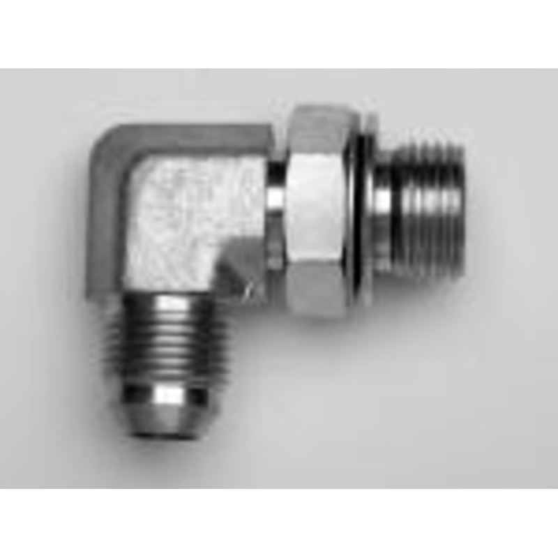 JIC Male x Metric Adjustable Male 90 Degree Compact Elbow Forged