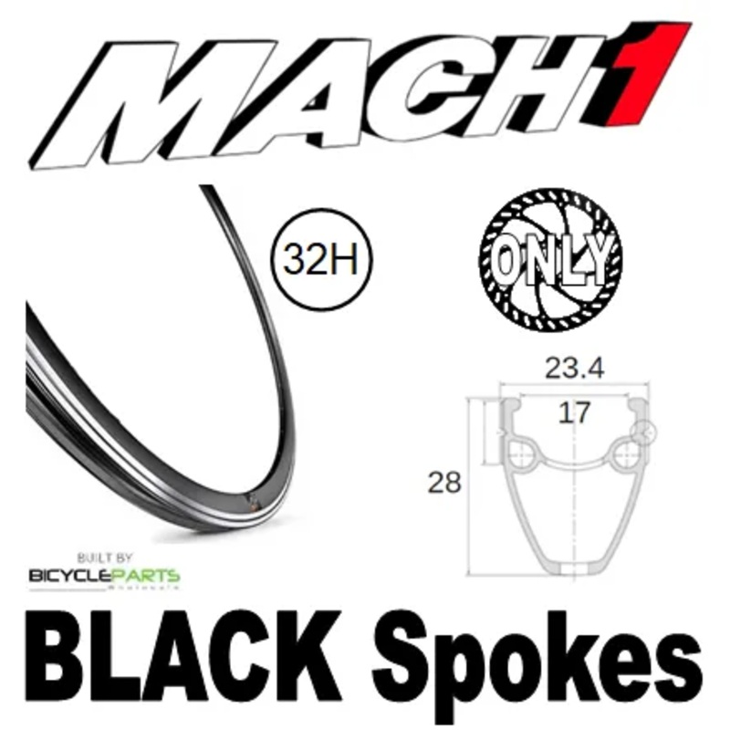 Mach1 Touring 700c Rear Wheel 135mm QR Centerlock Disc 32H